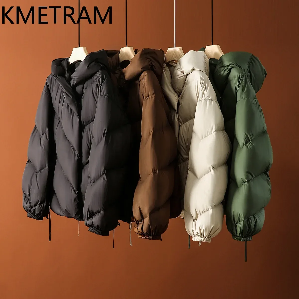 KMETRAM 90% White Goose Down Coats Luxury New in Outerwears High Quality Puffer Jackets Clothes Women 2024 Winter Пуховик Женски