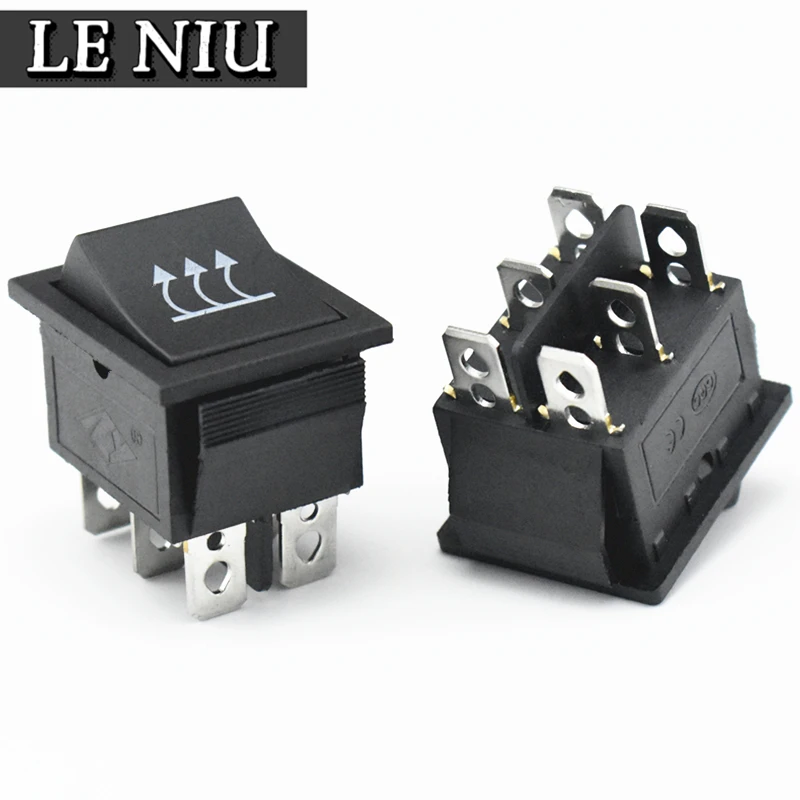 Saklar Rocker Putih Kcd4 16 Amp 250 Volt 6 Pin ON/OFF