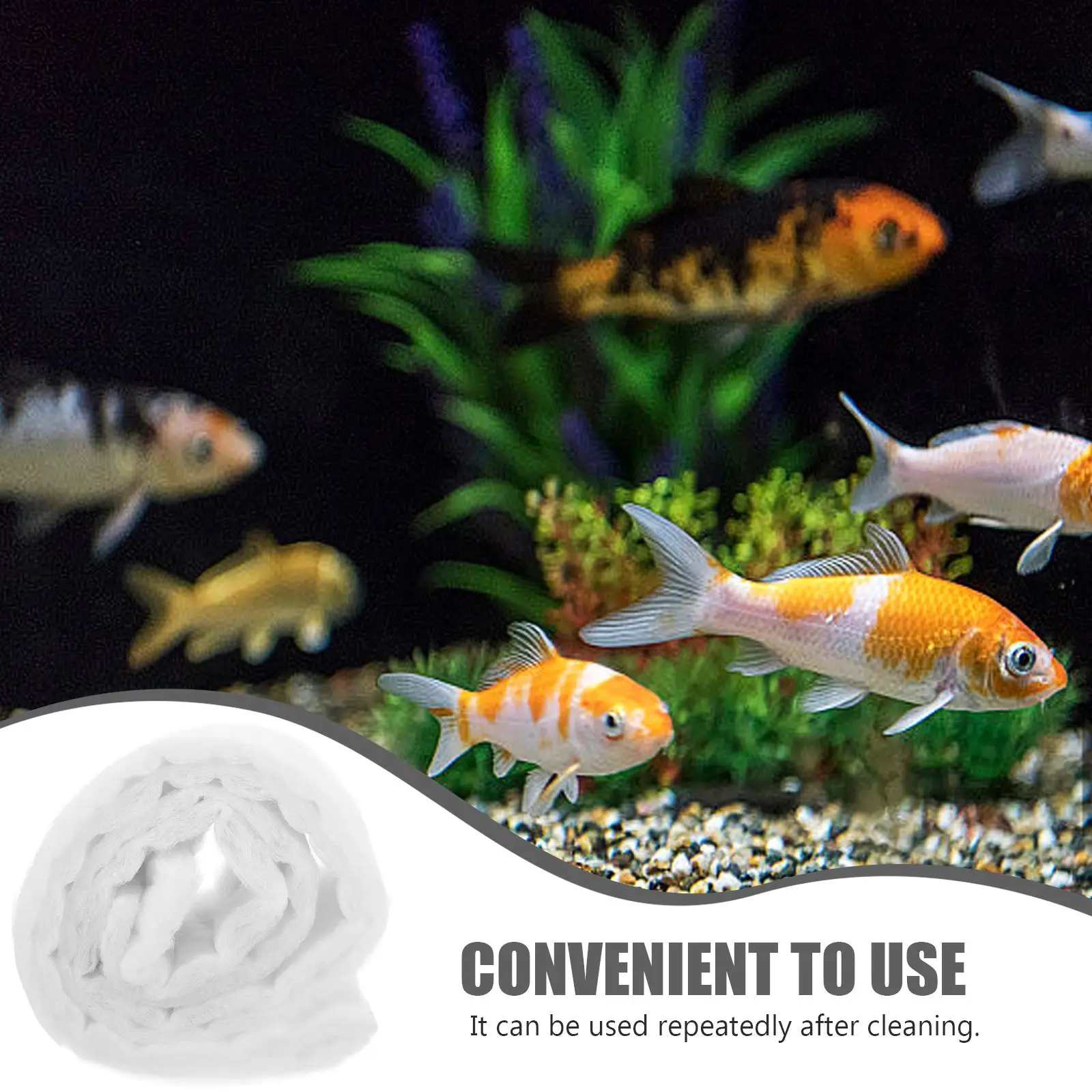 Aquarium Fish Tank Pad Fiber Filter White Fiber Aquarium Biochemical Filter Pond Filtration Sponge Pad 2m x 12cm