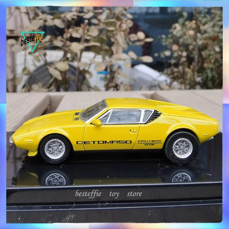 Para Car Model 1/64 De Tomaso Pantera 1972 Edition Car Model Alloy Simulation Room Display Ornament Boy Collection Toys Gift