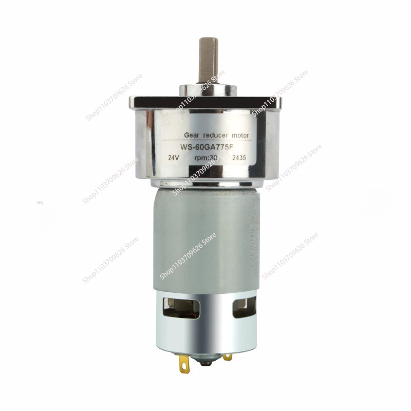 XD-60GA775 DC Gear Motor 12V/24V Micro High Torque Adjustable Speed Motor Slow Speed DC 35W