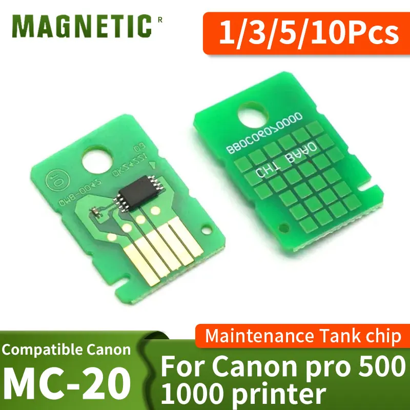 MC-20 Maintenance Tank Chip For Canon MC20 MC 20 For Canon Pro 500 Maintenance Box For Chip For Canon Pro 1000 Waste Tank