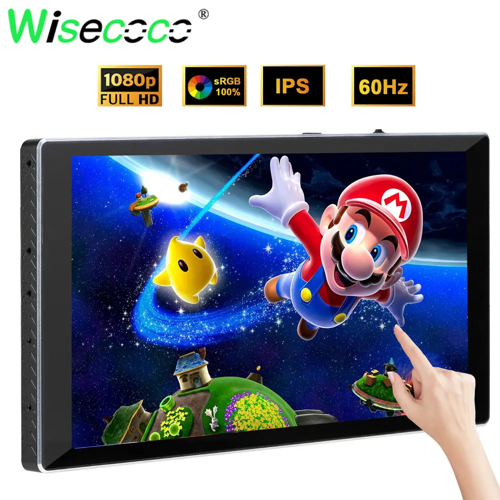 

7 Inch Touchscreen FHD 1920x1080 LCD Display Raspberry Pi Laptops Portable Monitor 60Hz USB-C Touch Panel