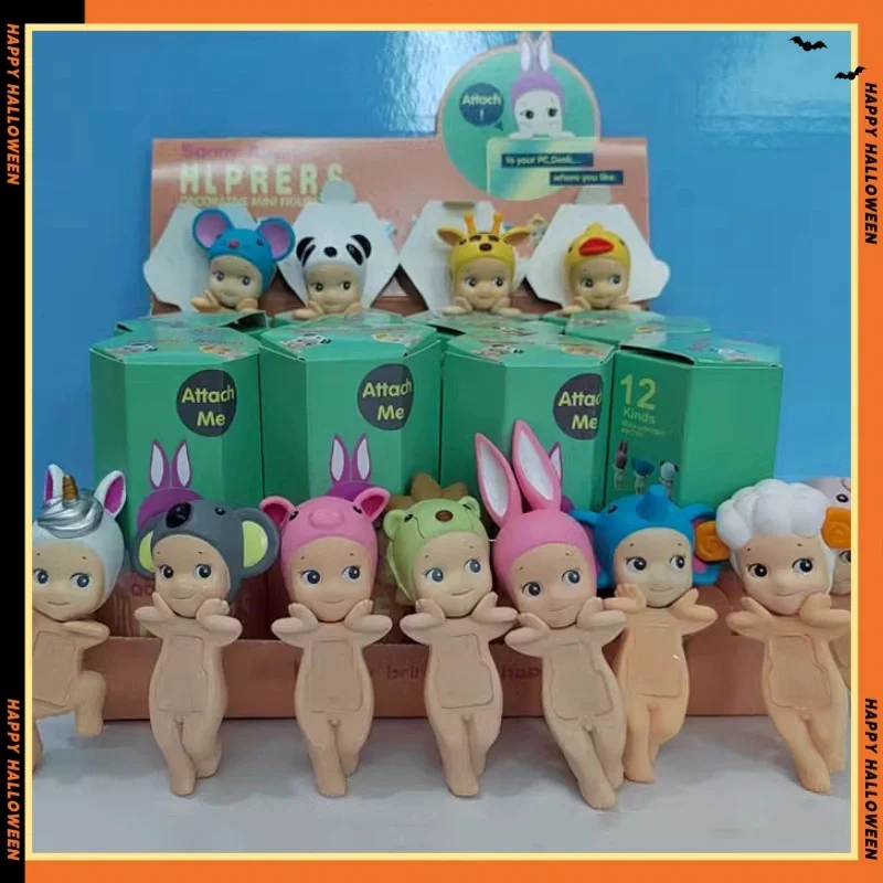 12PC Sonny Angel Blind Box  Animal Angel Candy Sleeping Pose Anime Figures Surprise Guess Bag Mystery Box Toys