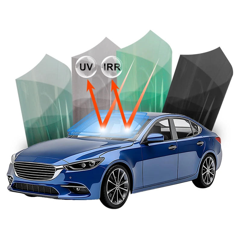 Hot selling：1.52*30M UVR 99% Vinyl Car Window Film UV Proof TPU Paint Protection Wrap Color Change Tinting PPF Film Car Window P