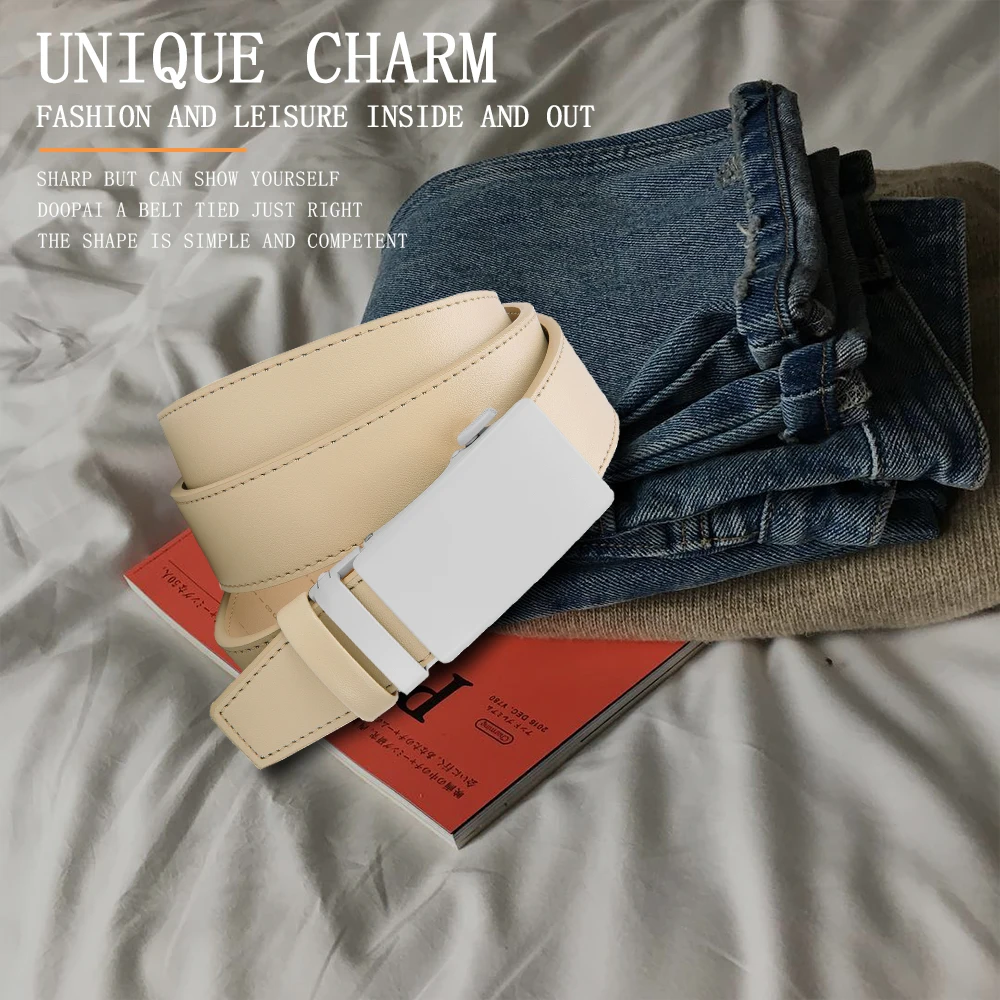 CHAOREN الرجال عالية الجودة مشبك الجينز جلد البقر حزام غير رسمي الأعمال الدنيم حزام الرجال مصمم الازياء 2025 نمط جديد