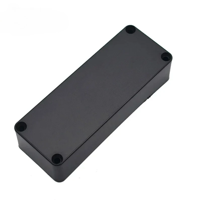 20PCS 4 Hole Matt Sealed Electric Bass Pickup Cover Solid ABS Pickup Cover 104.5*39.3*23.6mm Black