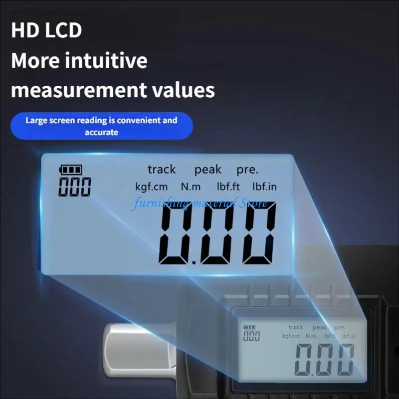 

Y5GD Digital Torque Adapter 1/2Inch, 30-340Nm Torque Digital Adapter, LCD Display