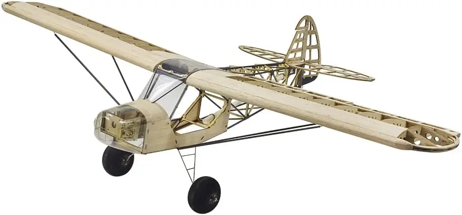 Balsa Wood RC Airplane Kit 1000mm Wingspan Savage Bobber Model DIY Fixed-Wing Plane for Adults with Motor ESC