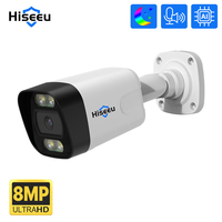 Hiseeu 4K POE IP Camera  5MP 8MP Waterproof Full Color Night Vision Face Detect Home Security Video Surveillance Cam CCTV System