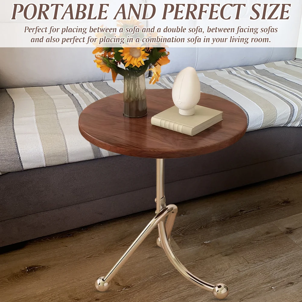 

15.75 X16.14 Inches Small Round Side Table Coffee Table Nightstand Bedside Table for Living Room Bedroom Office