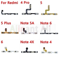 AiinAnt Button Mute key Switch On Off Volume Power Flex Cable For Xiaomi Redmi Note 4 5 6 4A 4x 5A 6A Plus Pro