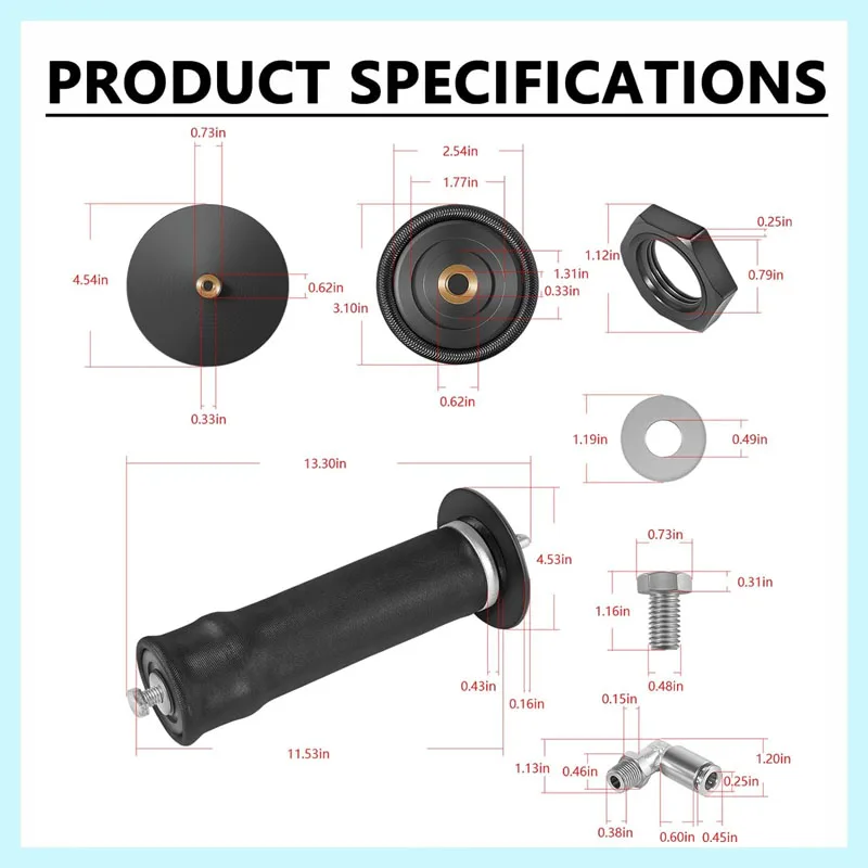 59508, 59511, 59527,50203 Air Spring Sleeve with 90° air swivel fitting，Replacement 59563, 59565, 59567, 59568, 59501, 59106BT