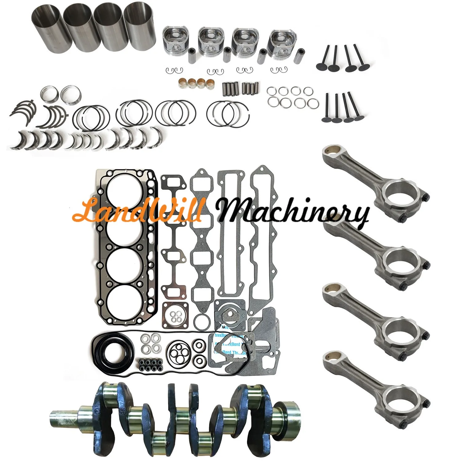 4TNE88 Overhaul Rebuild Kit Fits For Landini Mistral 50