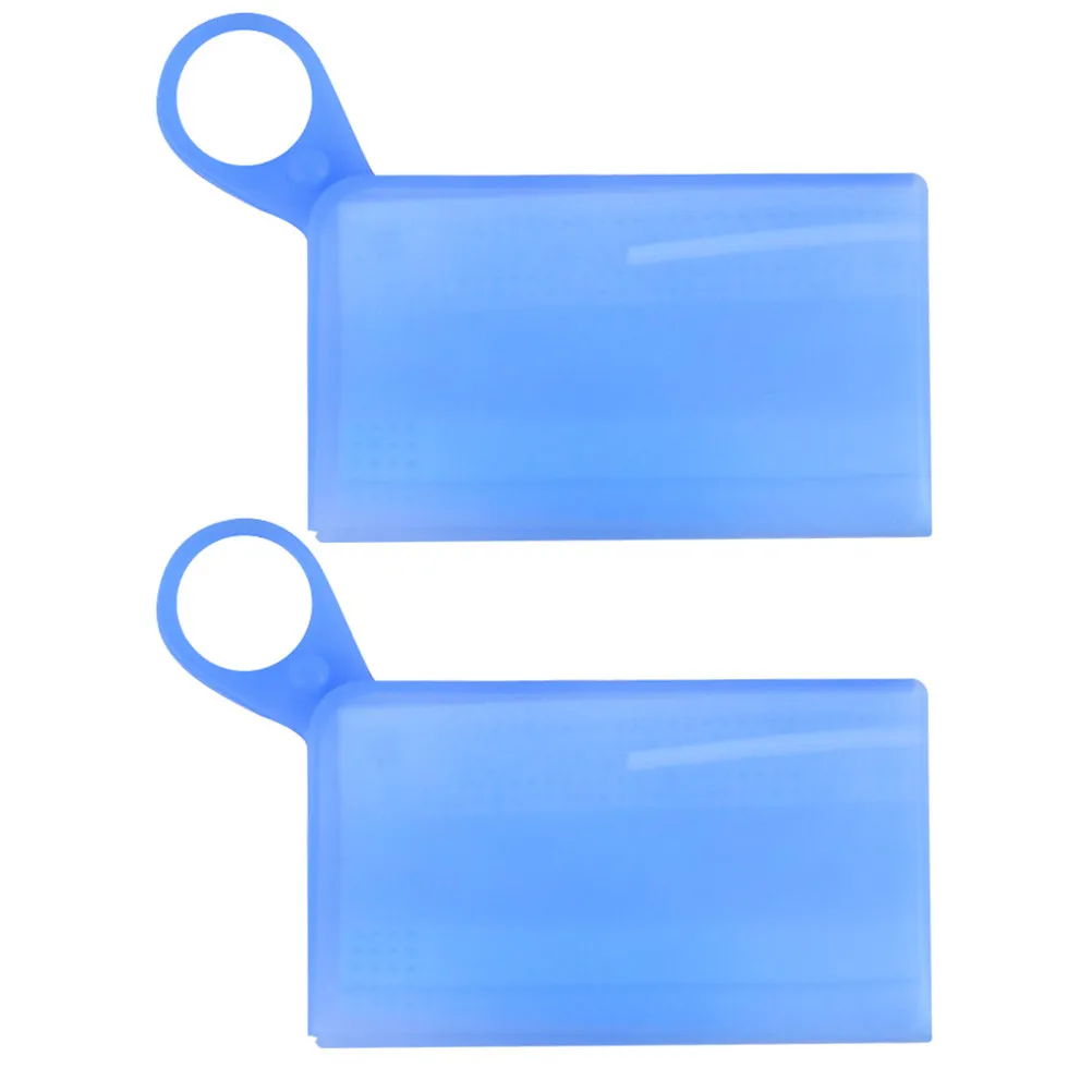 2Pcs Mask Storage Clips Portable Waterproof Silicone Temporary Mask Holder Compact Travel Storage Clip for Daily Use
