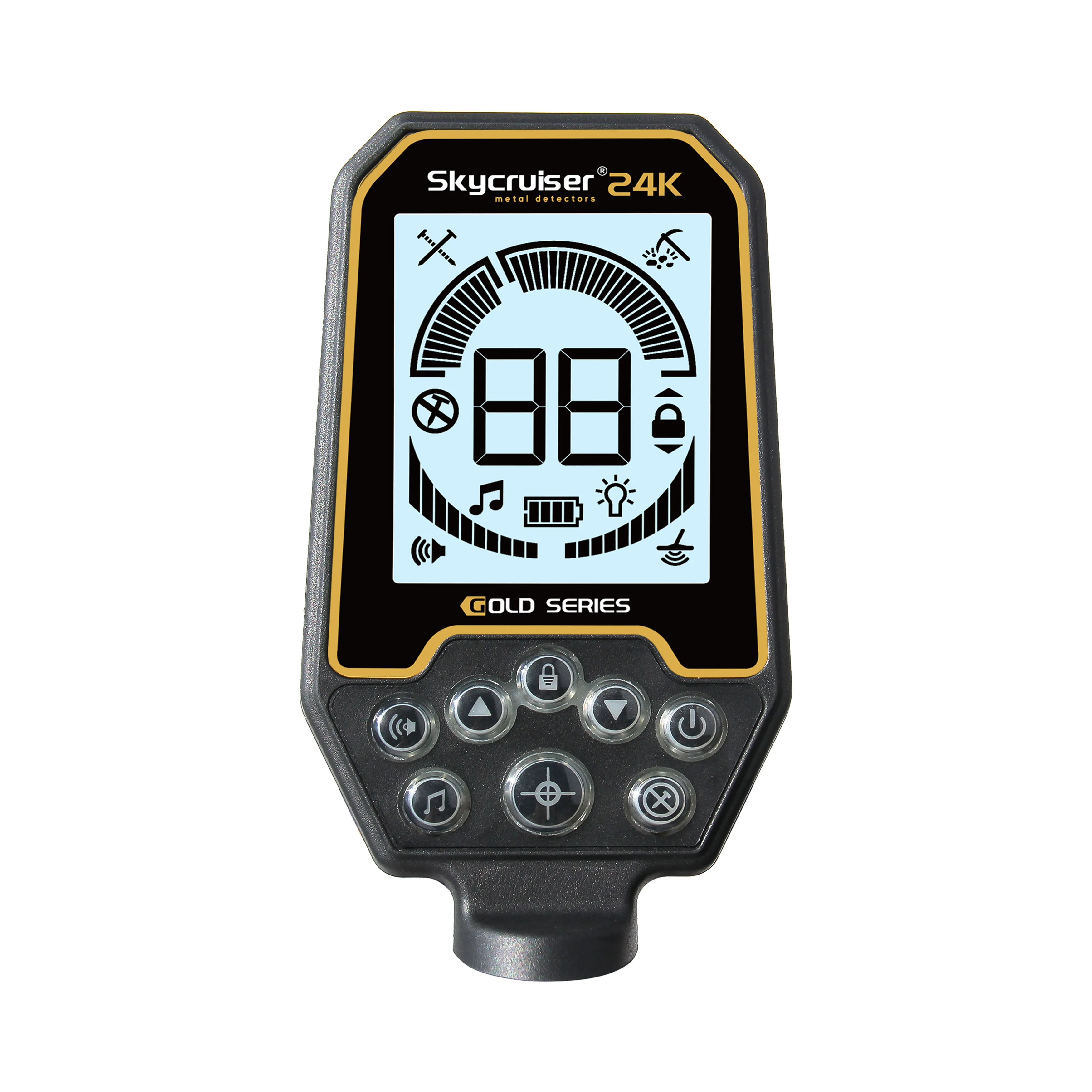 24K High Accuracy Underground Metal Detector Portable Search Professional Treasure Hunting Finder for Gold Silver Metal Detectin