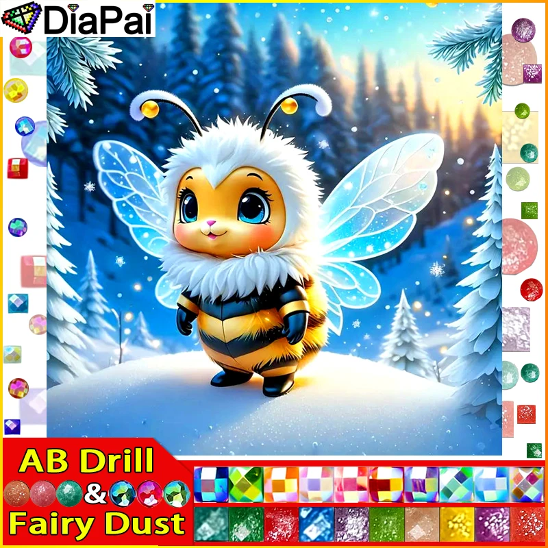 DIAPAI Fairy Dust AB Diamond Painting Full Square/Round Diamond 