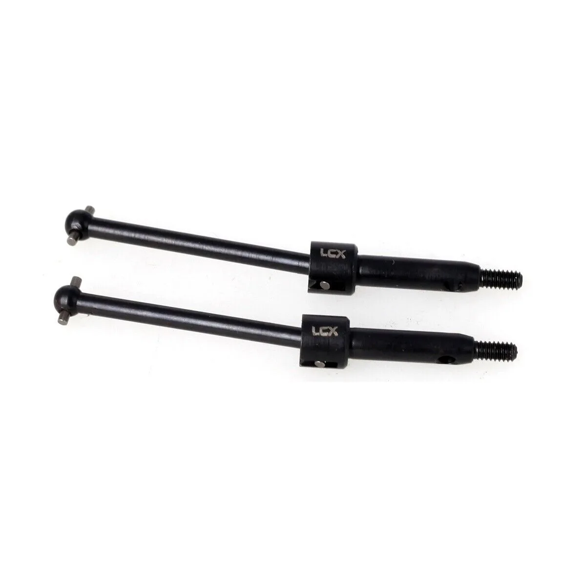LCX Racing RC Truck Hard Steel Universal Axle Rear Axle Drive Shaft Set for LOSI 1/24 Micro-B Buggy 1/28 Micro-T