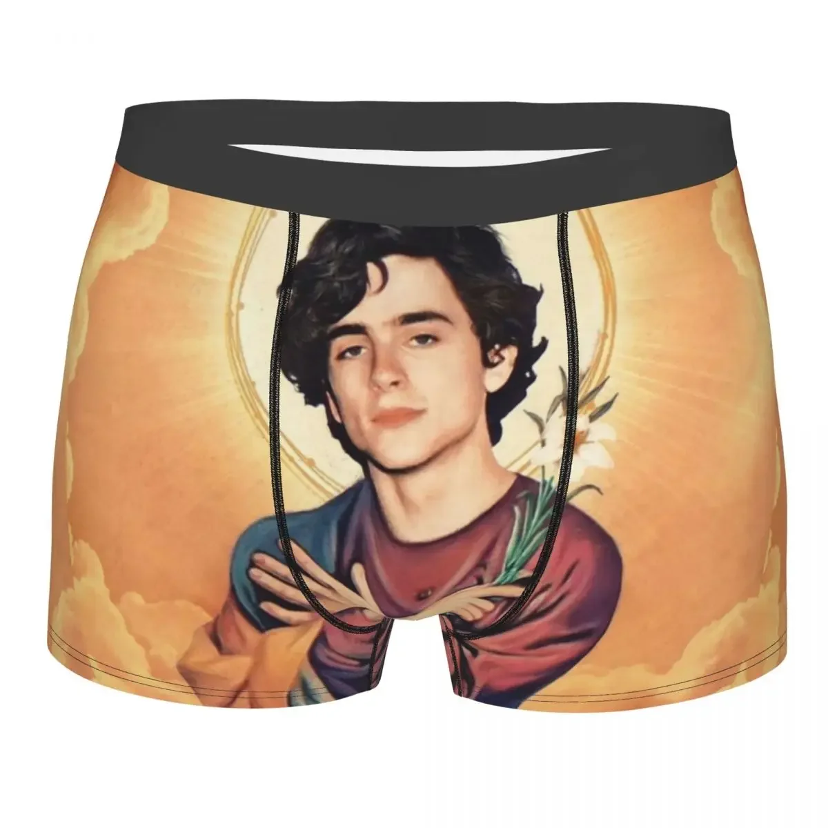 Saint Timothee Chalamet Men Underwear Call Me by Your Name Timmy Boxer Briefs Shorts Panties Mid Waist Underpants for Male