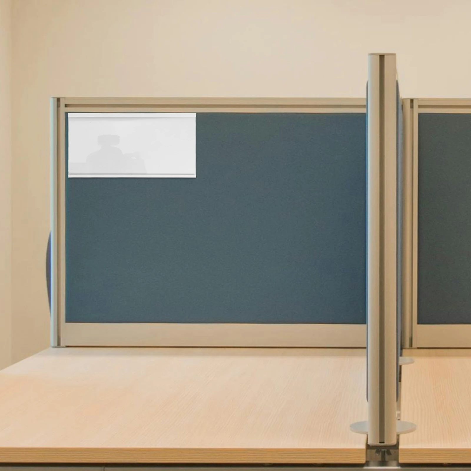 

Hanging Acrylic Name Card Holder Clear Office Supply for Employee Id Tag Display Sturdy Aluminum Alloy Desktop Name Tag Rack