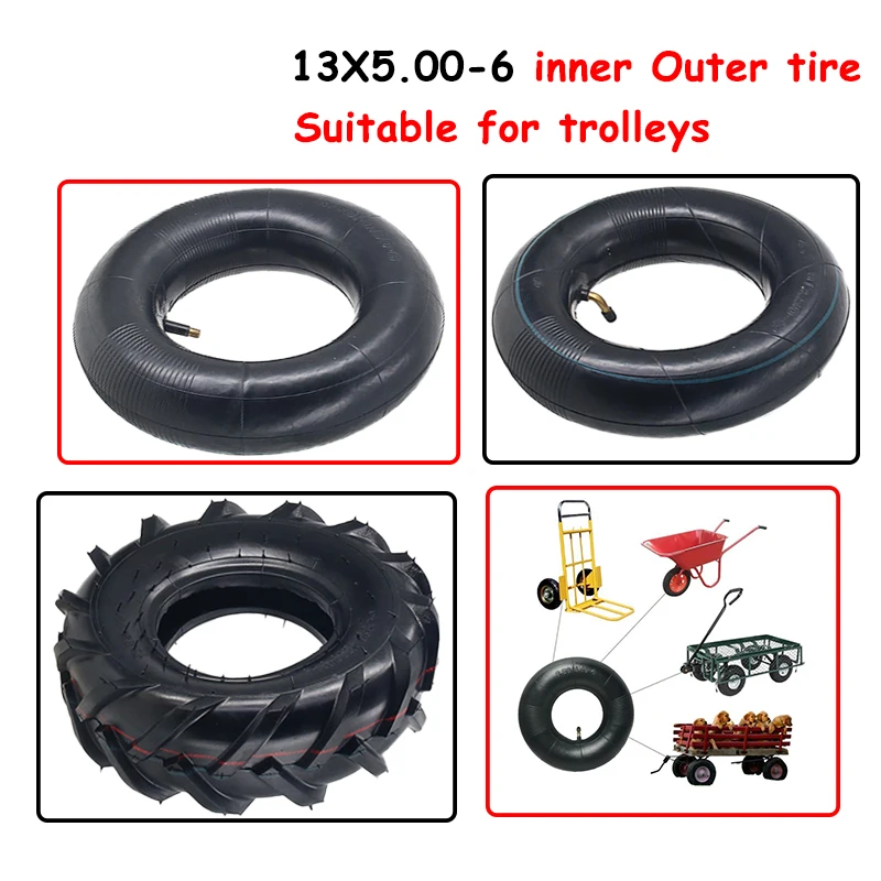 

13x5.00-6 outer tire 4.10/3.50-4 inner tire suitable for beach kart agricultural tires and micro tiller tires