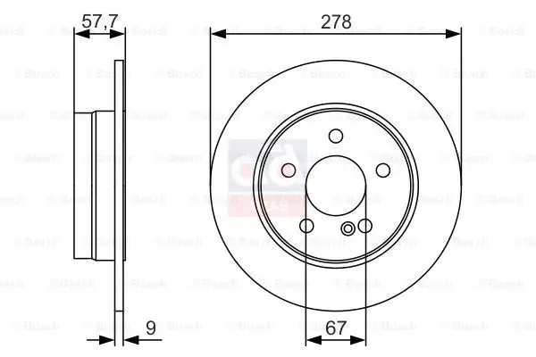 0986479 S96 for DISK rear (AD) 07-14 C-serial (W204)