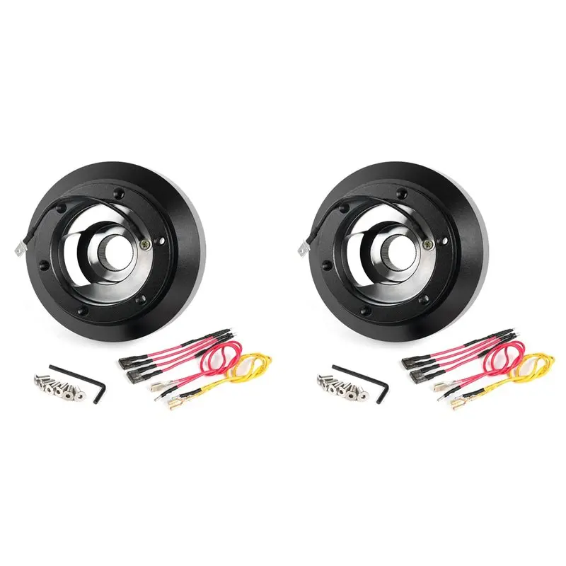 

2X 135H Aluminum Steering Wheel Short Hub Adapter Boss Kit For For Honda Civic