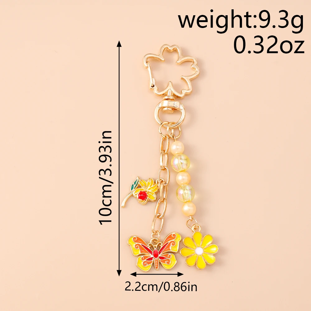 Aihua Niedlicher schicker Schmetterlings-Schlüsselanhänger, Y2K-Kristall-Schmetterlings-Schlüsselanhänger für Frauen und Mädchen, Handtaschen-Anhänger, Schmuckstücke, Schmuck, Geschenke – Detail 7