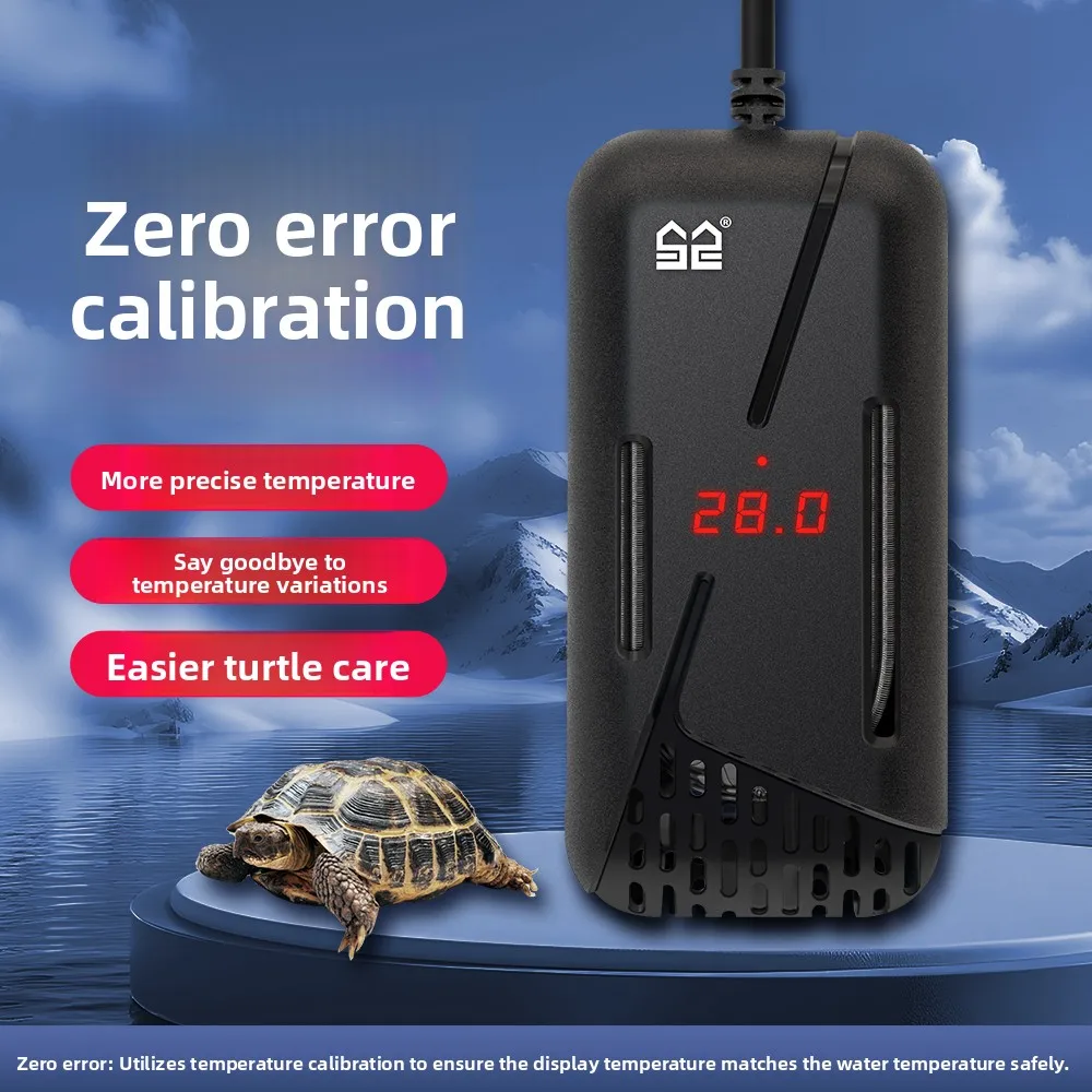 

Автоматический нагреватель для черепах с постоянной температурой, для низкого уровня воды, калибруемый, для аквариумов, нагревательный элемент Sunsun, оборудование для домашних животных