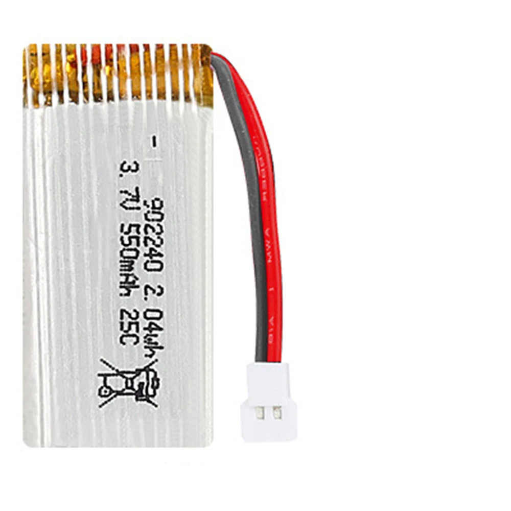 Rechargeable 3.7V 902240 25C 550Mah Li-Polymer Li Battery For X5C Rc Drone Remote Control Aircraft X5Sw X5Sc Helicopter Models