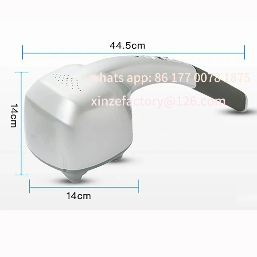 Customizable Electric Handheld Massager Four Head Machine Full Body Neck Vertebra Back Muscle Relax Vibrating Deep Tissue
