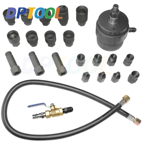 Imagen 2 del producto 23 unidades de extractor de inyector diésel, kit de extractor de inyector neumático profesional