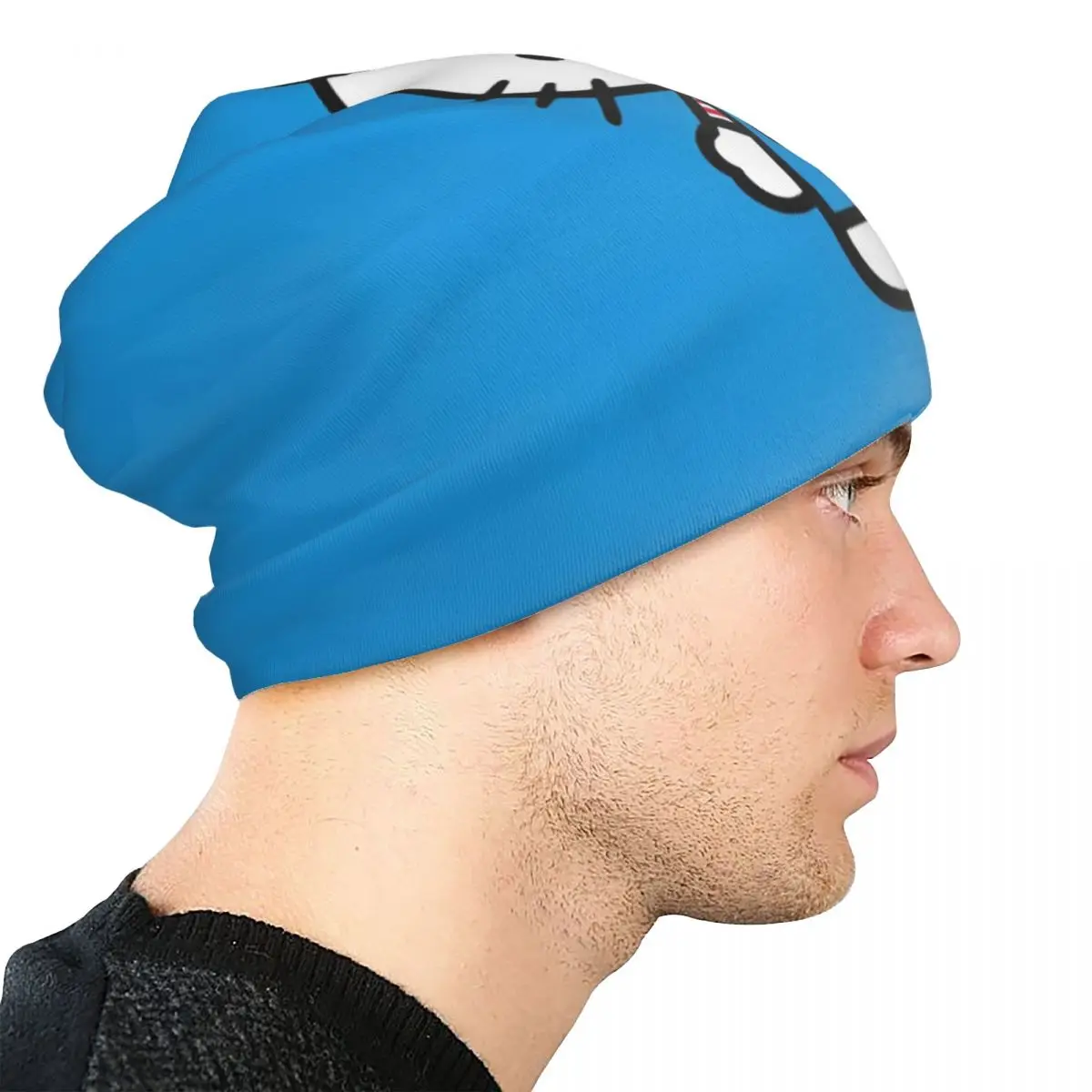 Gorro Kawaii de Hello Kitty para hombre y mujer, gorros para exteriores, gorros cálidos de doble uso para primavera