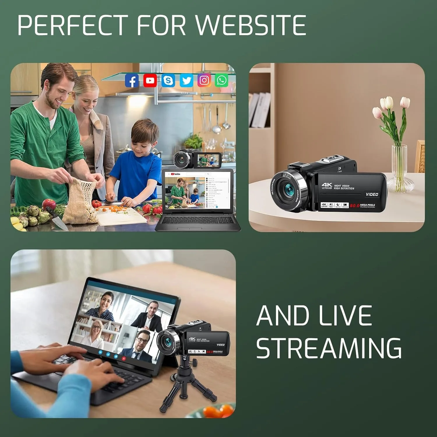 4K 18X Digital Camera 3.0
