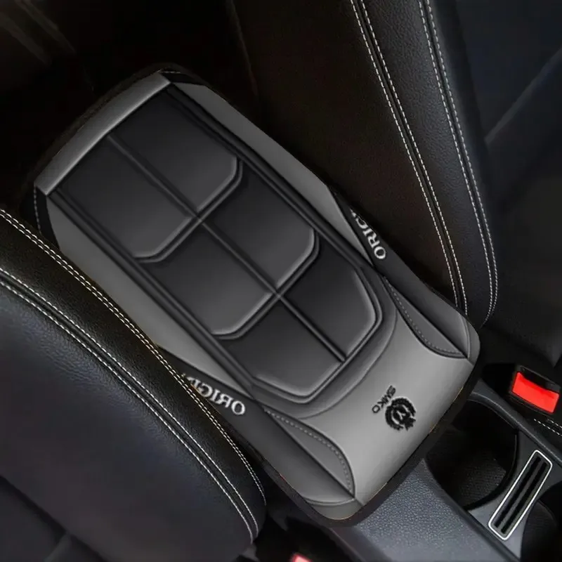 1pc Armrest Box Cushion Comfortable & Durable Polyester Auto Interior Accessory, Easy to Install & Clean - with Smooth Texture