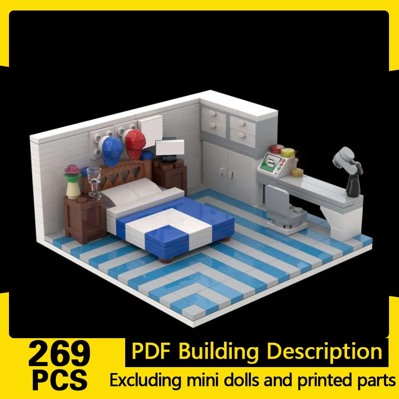 

City Street View Model MOC Building Bricks House Bedroom Area Modular Technology Gifts Holiday Assemble Children Toys Suit