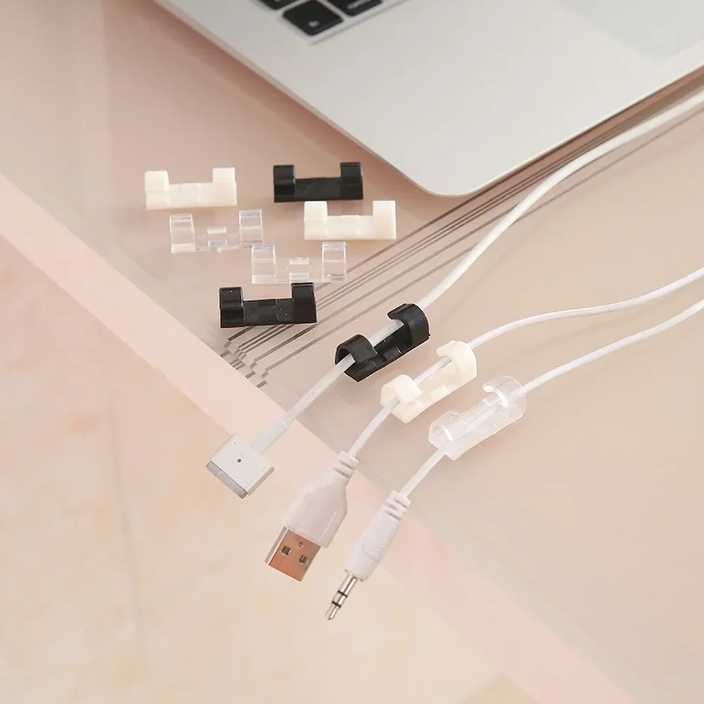 Universal USB Cable Organizer, Cable Winder, Desktop, Tidy, Gestão Clips, Suporte do cabo, Wall Wire Manager, Data Line Organizer