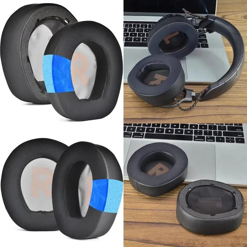 jbl-quantum-600、q600、q800、q610、q810ヘッドホン用、冷却ジェル素材のイヤーパッド（交換用イヤーカバー、イヤーマフ、イヤーパッド）