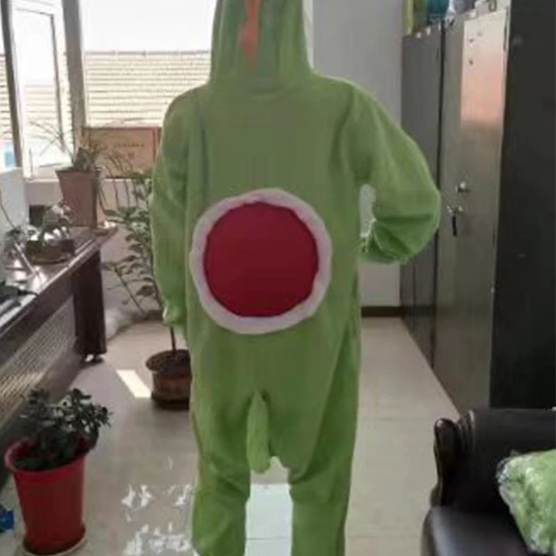 Super Mario Bros Yoshi Jumpsuit Cosplay Performer Costume for Adult Anime Dinosaurs Doll Clothing Games Figure Party Pajamas