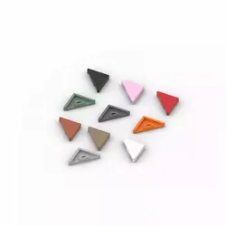 20PCS MOC parti 35787 piastrelle 45 ° taglio 2x2 triangolare compatibile mattoni fai da te Assmble Building Blocks particelle ba