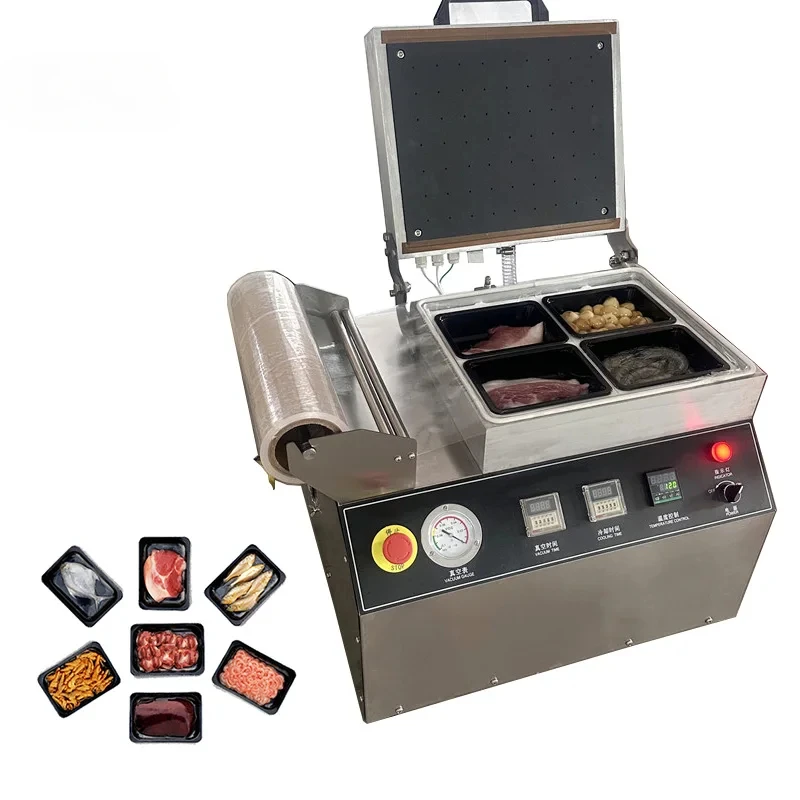 

Automatic Tray Vacuum Sealing Packing Machine Packaging Machine Vacuum Skin Packing Machine FoodHOT SALES