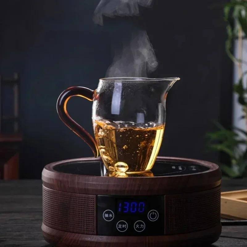 JUSTINLAU High Borosilicate Glass Pointed Tea Cup Tea Dispenser Heat-resistant Glass Teapot Kung Fu Tea Set with Colorful Handle - view 4