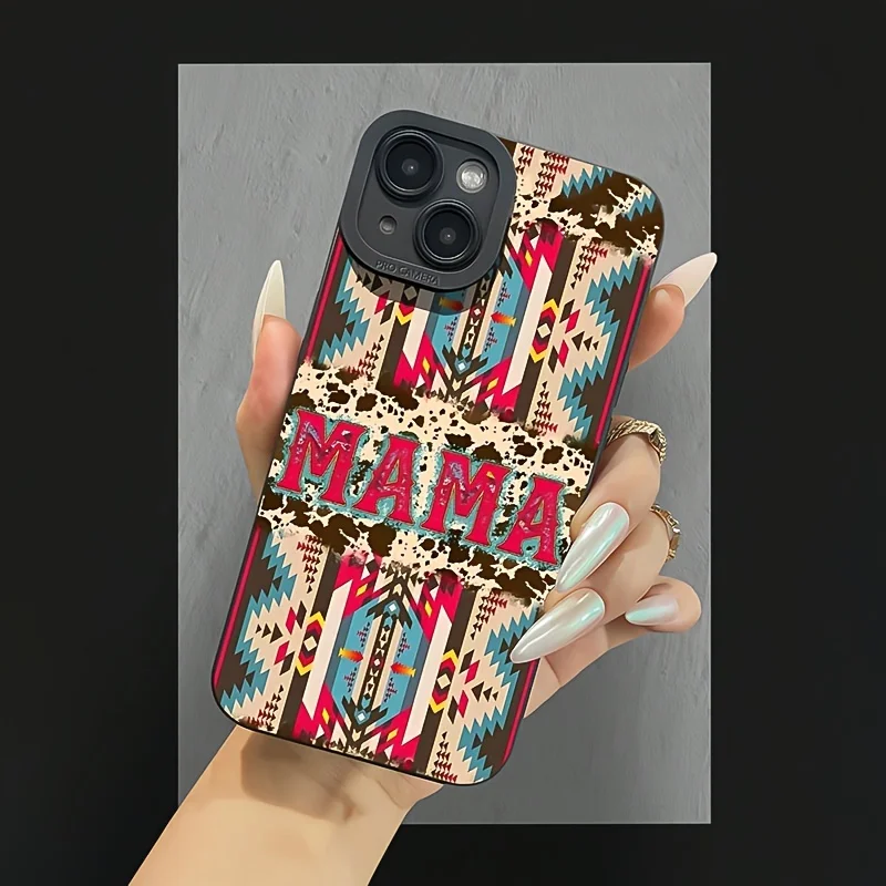 Volledige dekking met zwart westersontwerp en tagline voor Apple iPhone 11 tot 17 Pro Max Plus