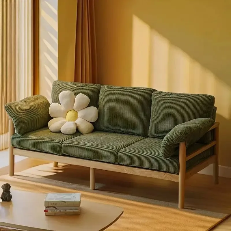 

Modern Comfortable Living Room Home Furniture Luxury Wooden Sofa Combination Fabric Sofa Set Furniture