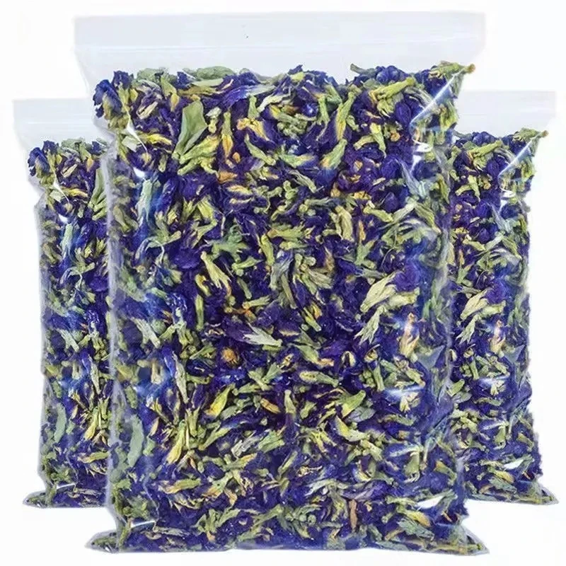 Natural Butterfly Orchid Dried Flower Blue Butterfly Pea Flower flowerBag sealingPackingBeautySoap Wedding Art Craft Accessories