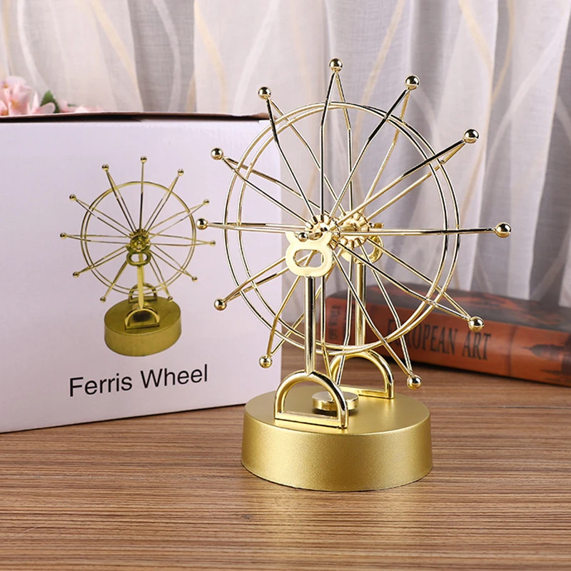 Kinetic Art Perpetual เครื่องหินอ่อน Perpetual Motion ตกแต่งโต๊ะบอลฟิตเนส Kinetic Motion Toy สำหรับ Home Garden