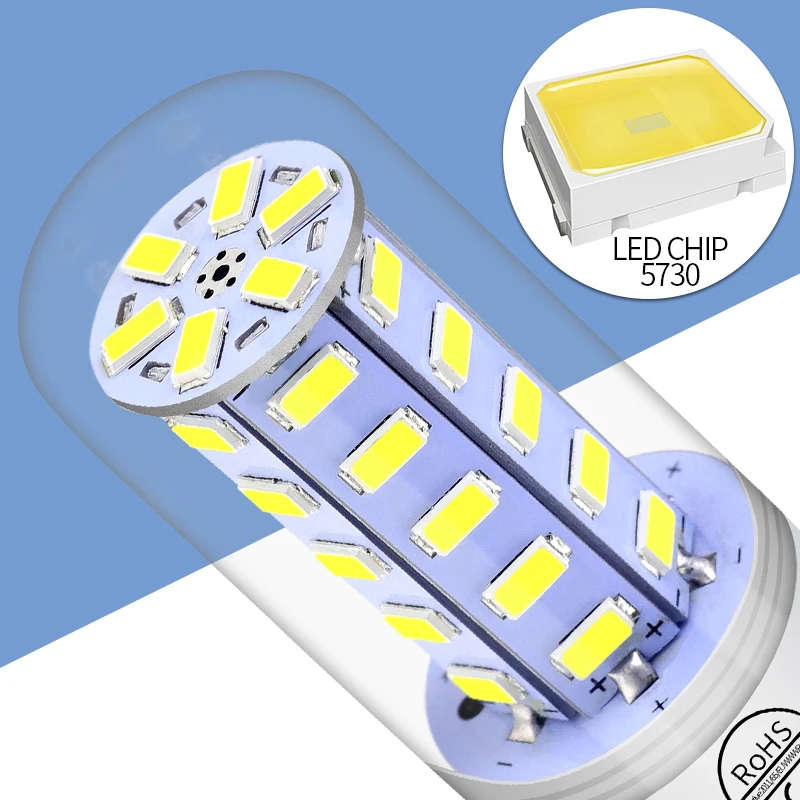 E27 Candel Light LED Bulb E14 Corn Lamp GU10 Chandelier Light B22 Spotlight Bedroom Table Lamp G9 Power Bulb 220V LED Bombilla