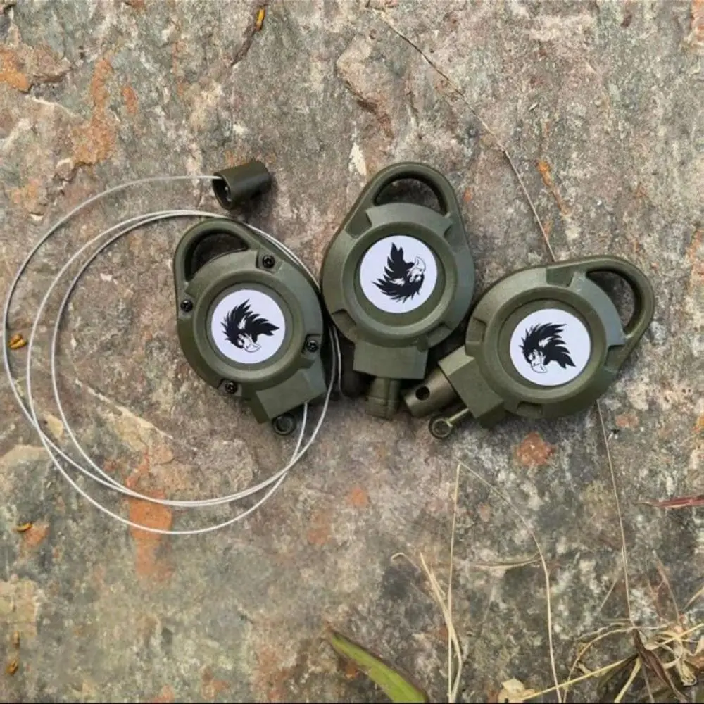 Steel Wire Hunting Keychain PE Wire Retractable Quick Setting Trap Clip Rebound Easy Pull Buckle Capturing Chickens And Ducks