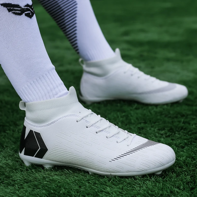 2024 zapatos de fútbol para hombres, botas de fútbol ultraligeras de gran tamaño, zapatillas de deporte para niños, botines de fútbol antideslizantes AG/TF, botines Unisex