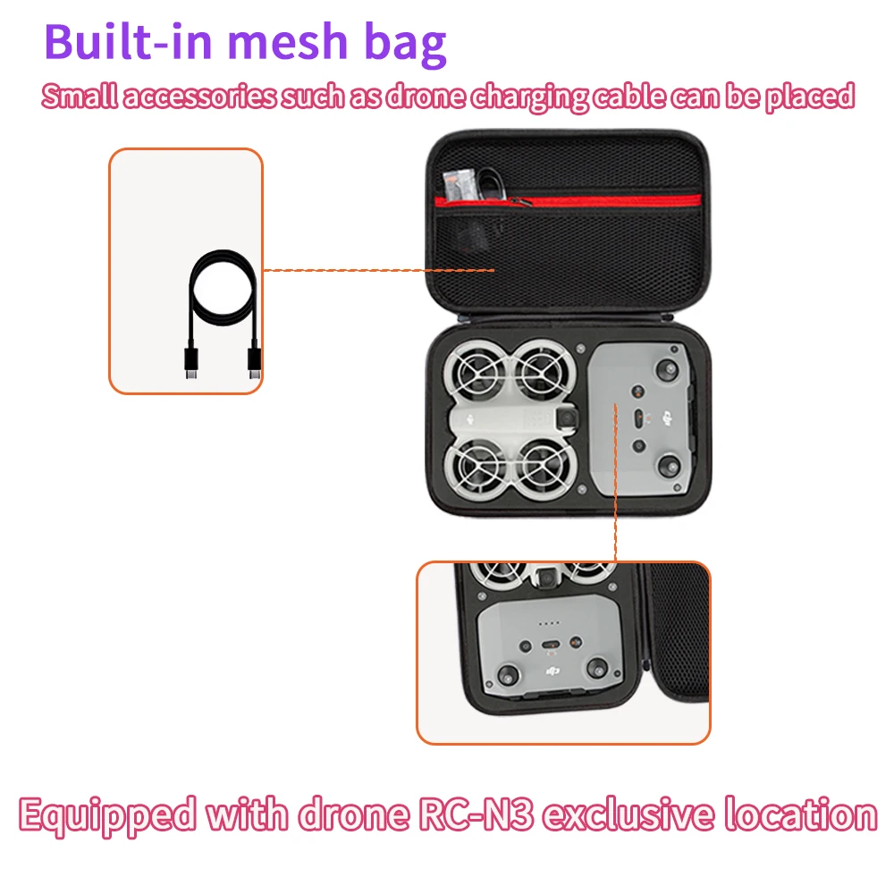 DJI NEO 핸드헬드 드론 보관 가방, VlogNEO 휴대용 상자 보호 액세서리, 비행 보관 가방